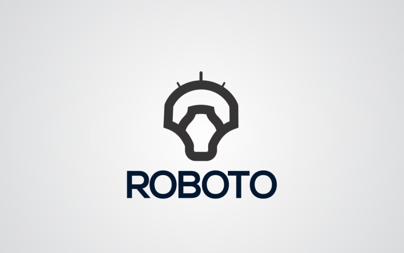 Шаблон дизайна логотипа Roboto