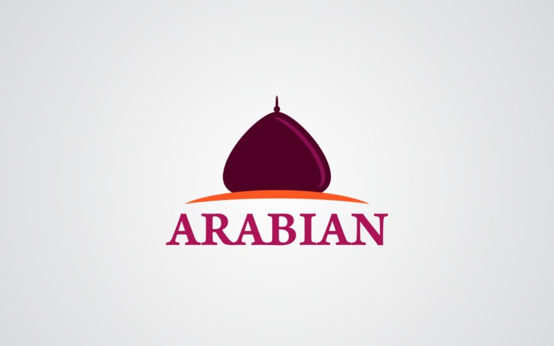 Арабский шаблон дизайна логотипа