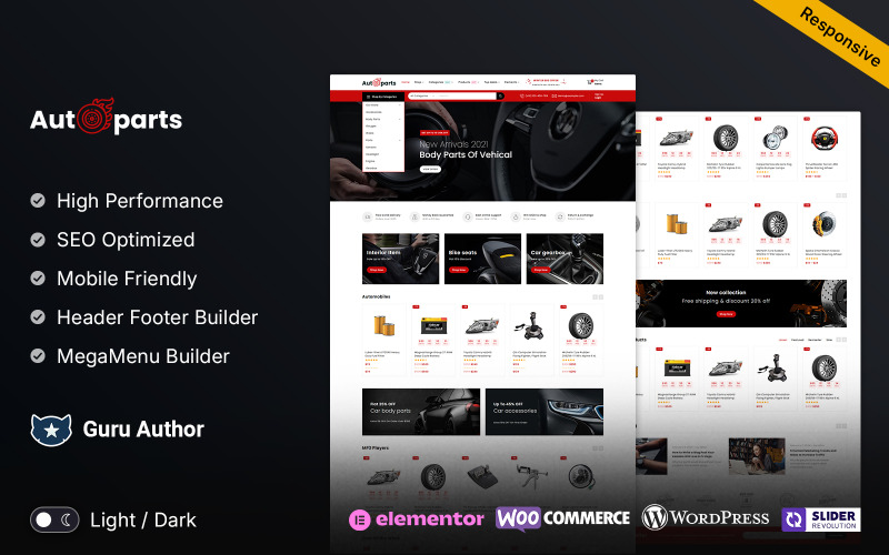 Autoparts - Mega Shop Çok Amaçlı Duyarlı WooCommerce Mağazası
