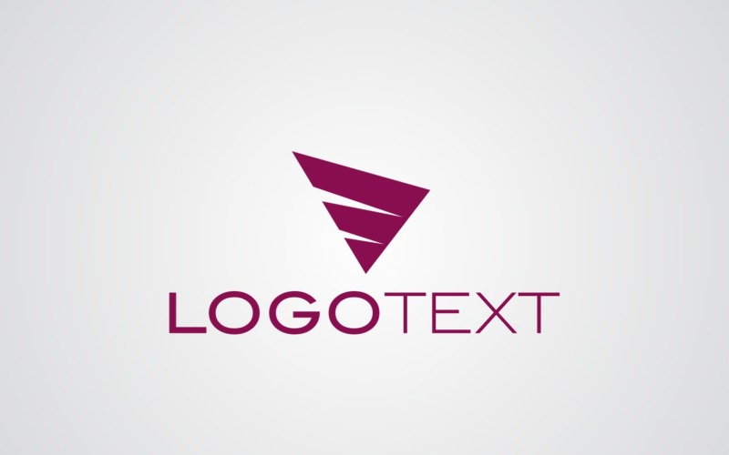 Modelo de design de logotipo corporativo de texto