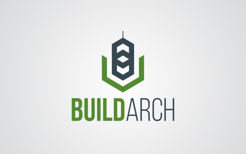 Modelo de design de logotipo do Build Arch