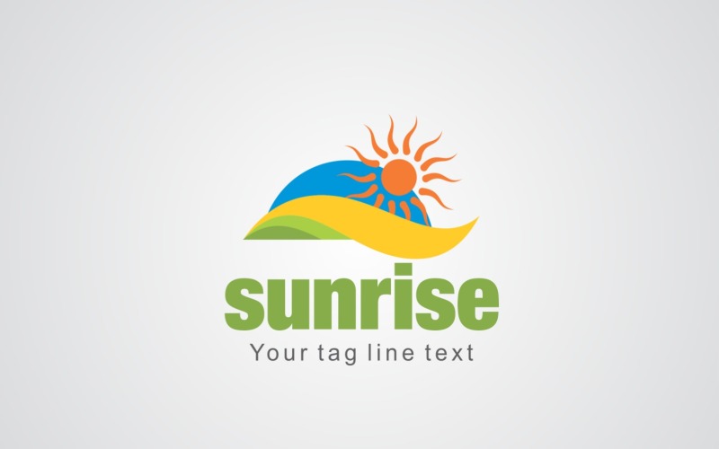 Plantilla de diseño de logotipo de amanecer