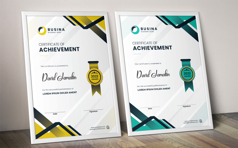 Certifikát ocenění za úspěch