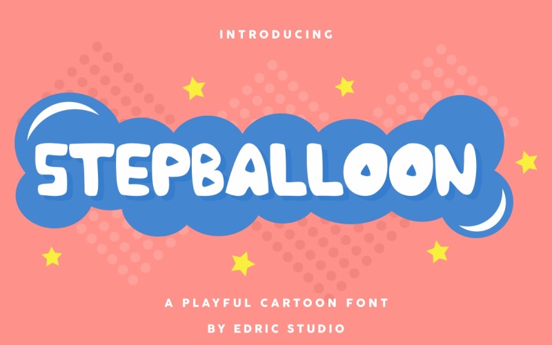 Stepballoon Unikalna kreskówkowa czcionka