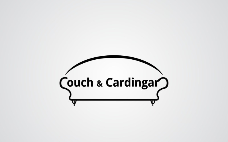 Couch & Cardingar logó tervezősablon