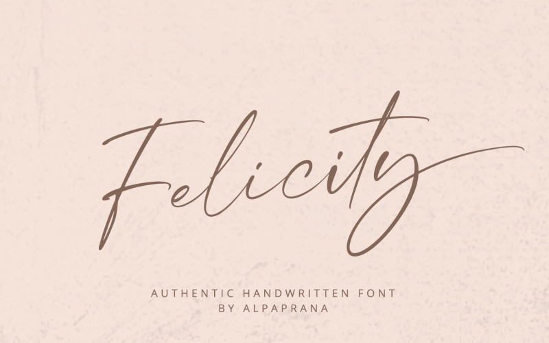 Felicity - Fuente manuscrita