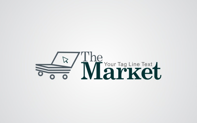 Le modèle de conception de logo de marché