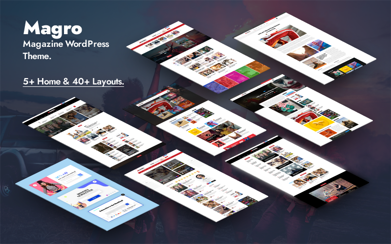 Magro - Nachrichtenmagazin und Blog WordPress Theme
