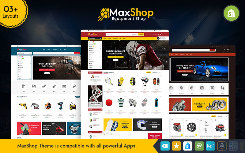 Maxshop - Tema responsivo multifuncional do Shopify