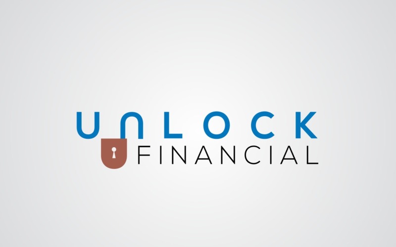 Odblokuj szablon projektu logo finansowego