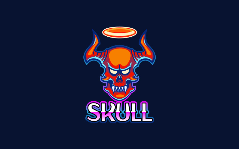 Skull Mascot Logo Icon Design #202459 - TemplateMonster