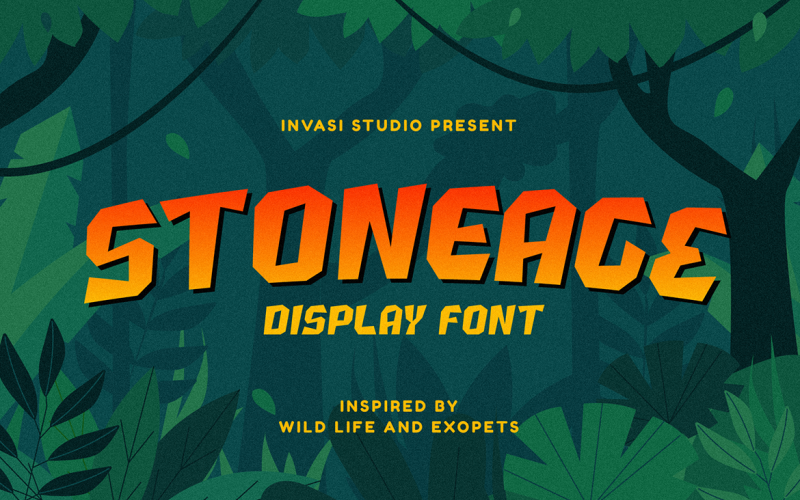 Stoneage | Fonte de exibição em negrito