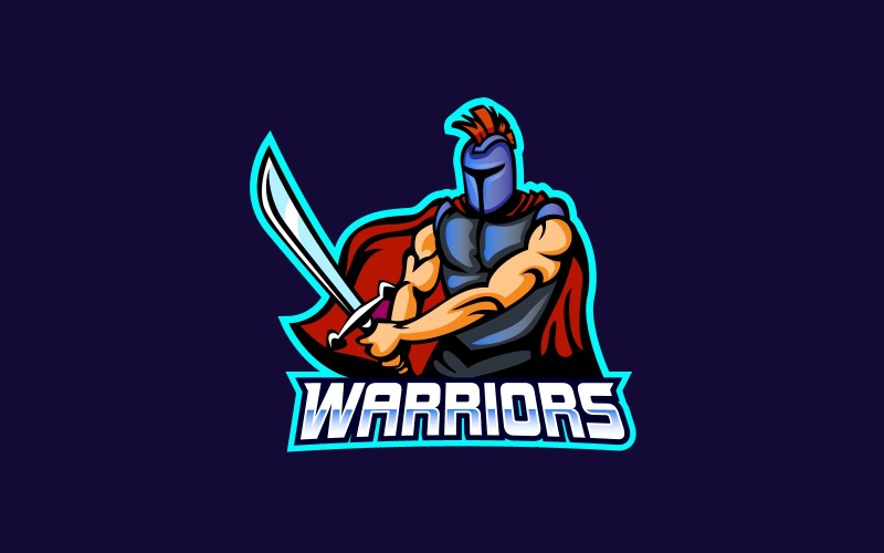 Válečný maskot Logo ikonu vektorové koncept