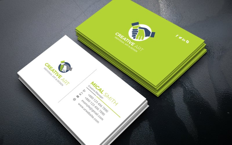 Simple Creative Business Card Vol_139 - TemplateMonster