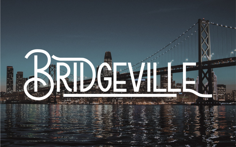Шрифт Bridgeville Classic Display