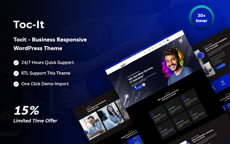 Tocit - Відповідна бізнес -тема WordPress