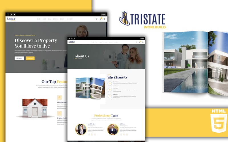 Tristate Real Estate HTML5 Website Template