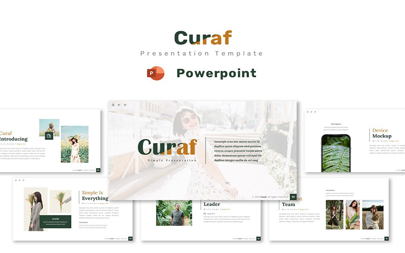 Curaf - Modèle Powerpoint