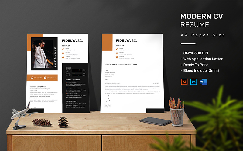 Fidelya SC - Modello di curriculum vitae