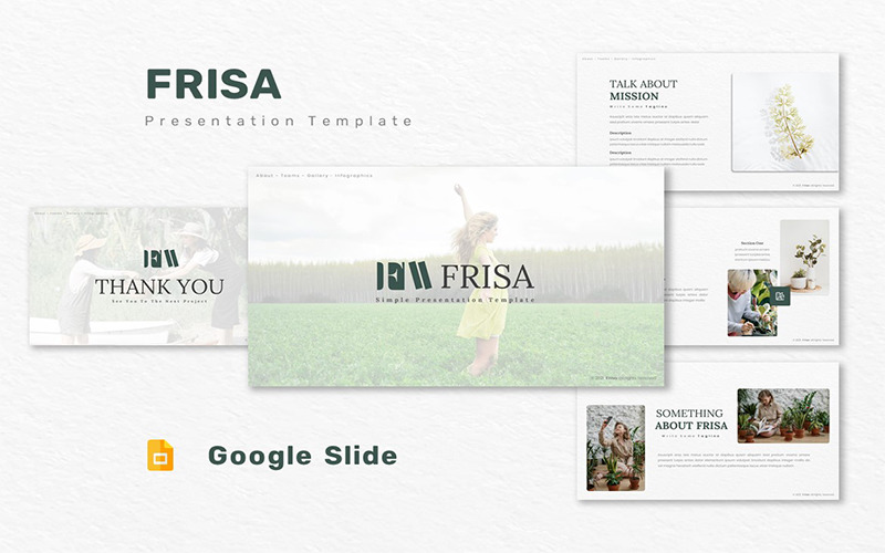 Frissa - šablona Prezentací Google