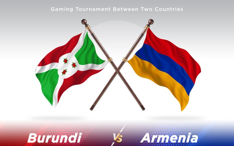 Bośnia kontra Armenia Dwie flagi
