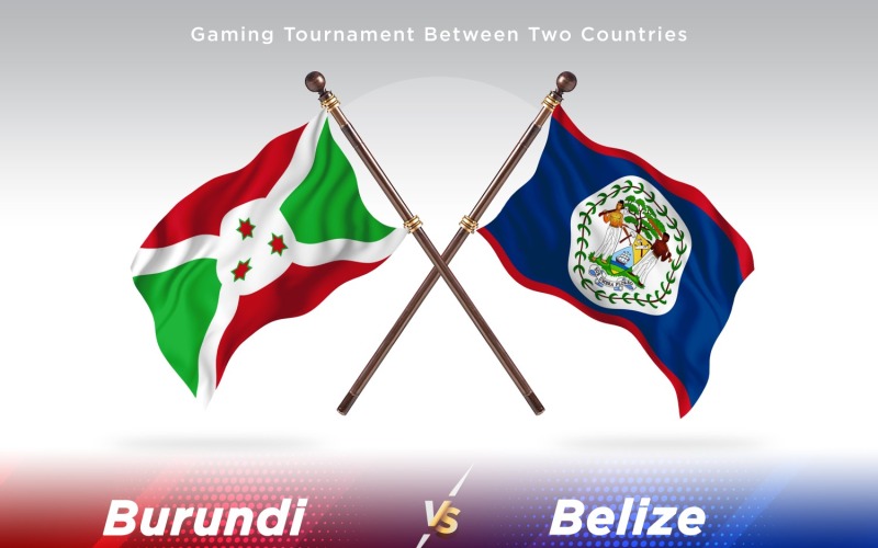 Bosnië versus Belize Two Flags