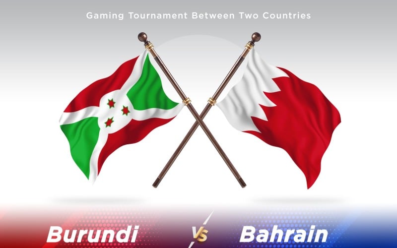 Bosnien gegen Bahrain Two Flags