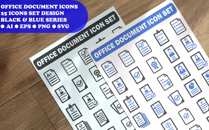 Office Document Icon Set Mall