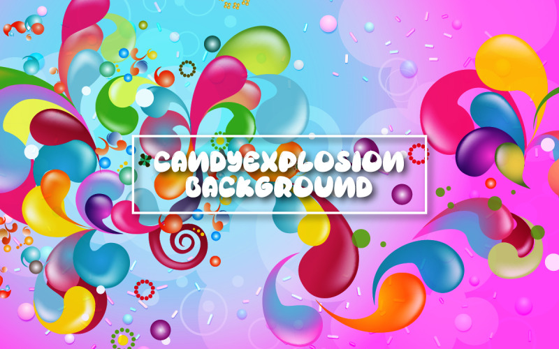 Esplosione di caramelle Sfondo - Colore di sfondo