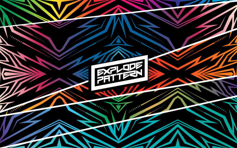 Explodeerpatroon - Patroonachtergrondsjabloon