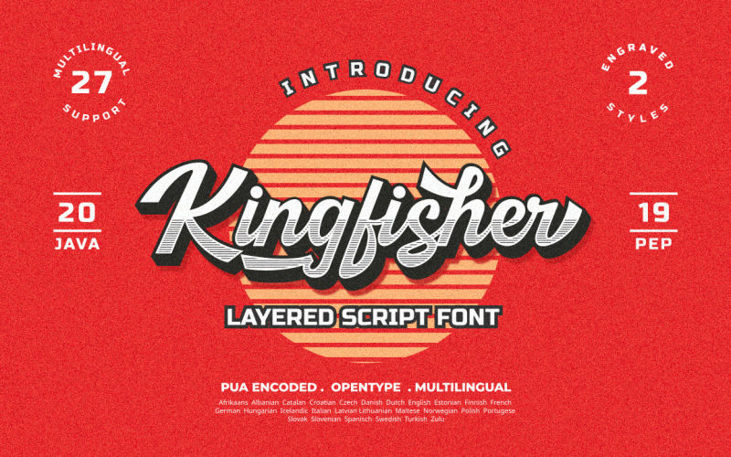 Kingfisher  Layered  Font