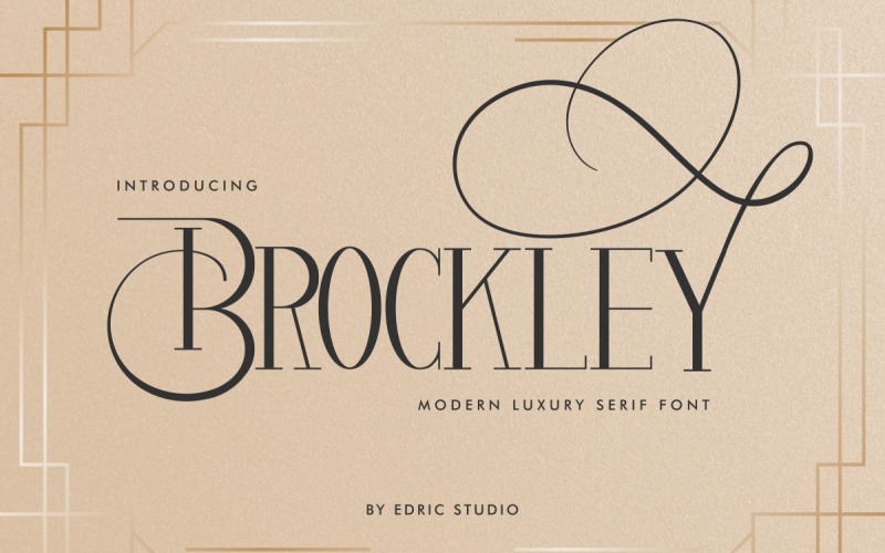 Luxusní písmo Brockley