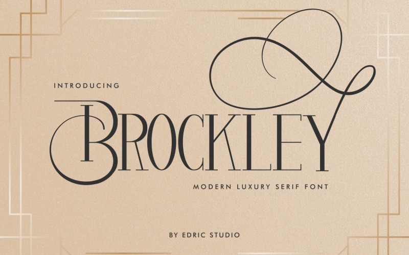Police de caractère Brockley Luxury Serif