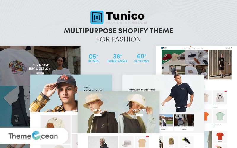 Tunico - Tema Shopify multiuso per la moda