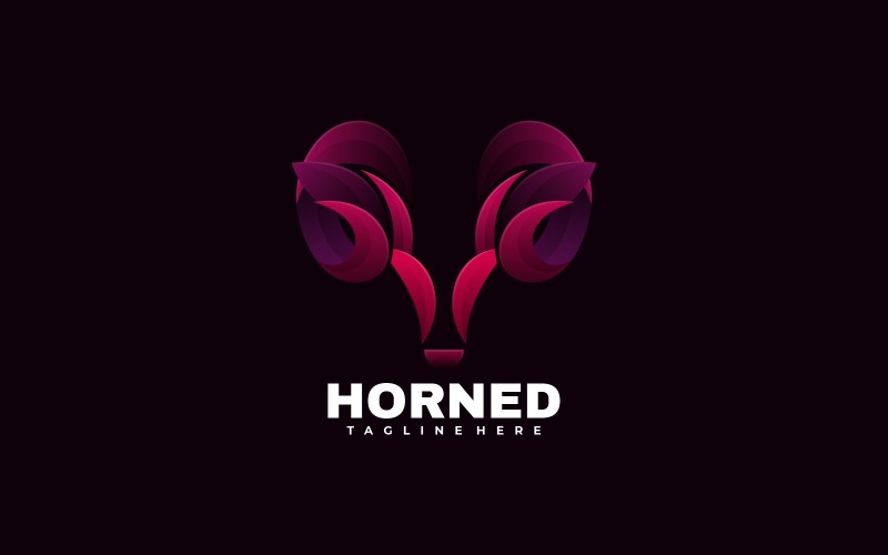 Vector Deer Gradient Logo Style