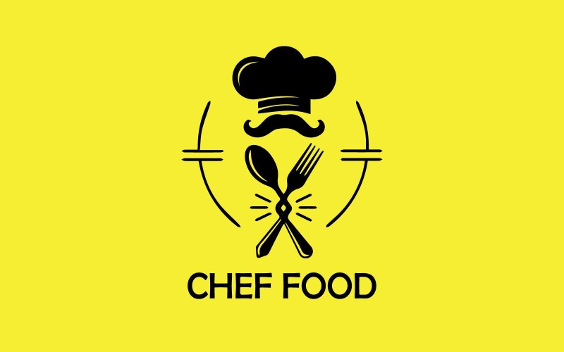 Chef Restaurant Logo sjabloon