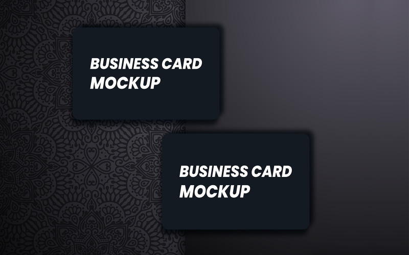 Шаблон макета визитной карточки