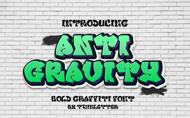 Fonte Graffiti Anti Gravity Unique