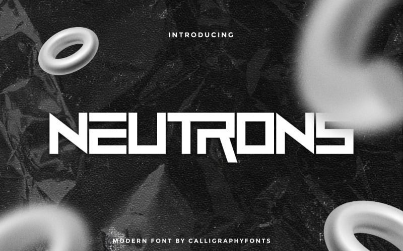 Wyświetlacz Neutrons Sans Serif Fon