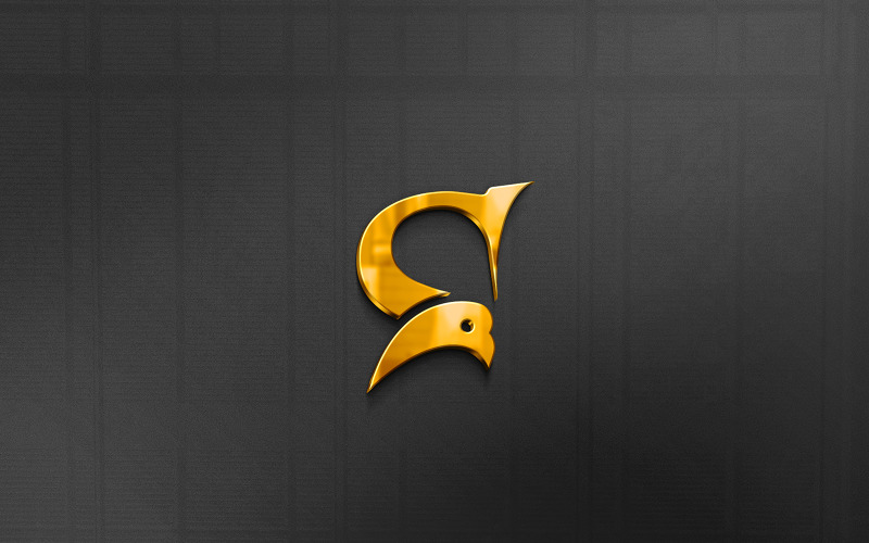 Guldtexteffektstilmockup