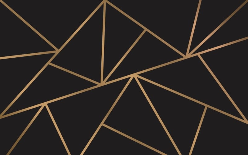 Golden lines pattern Mosaic background