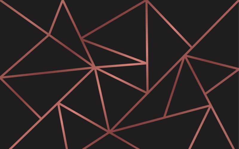 Modello di modello di sfondo moderno mosaico oro e nero