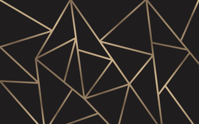 Modello di sfondo moderno mosaico oro e nero