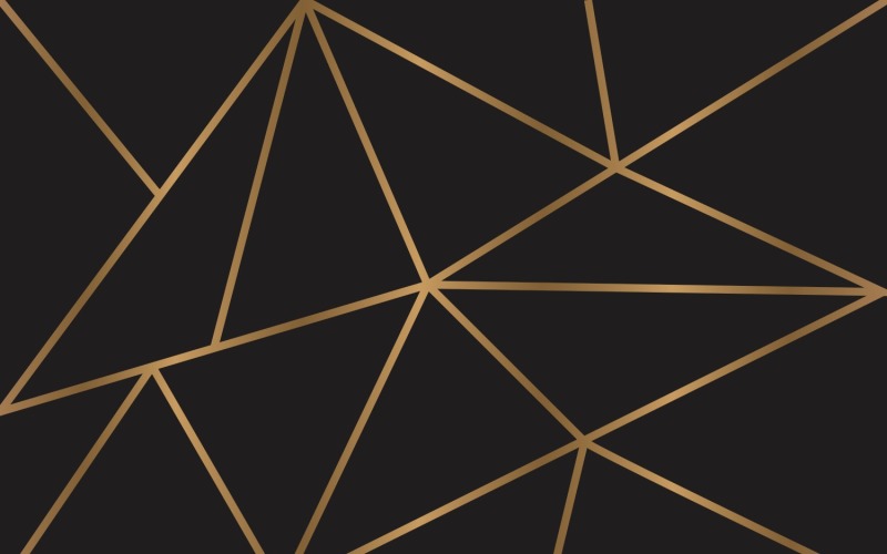 Modern mozaïek goud en zwart behang Patroonsjabloon