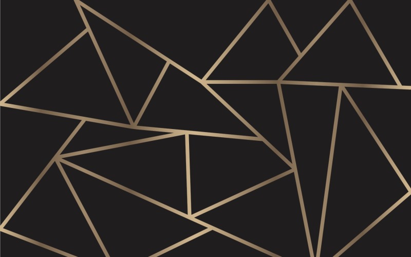 Moderner Mosaikhintergrund in Gold und Schwarz