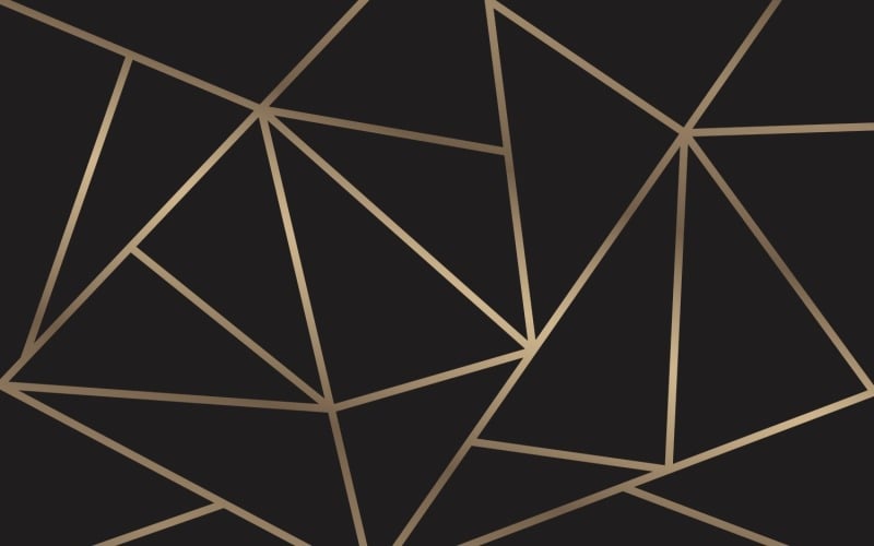 Papel de parede de mosaico moderno em ouro rosa e preto