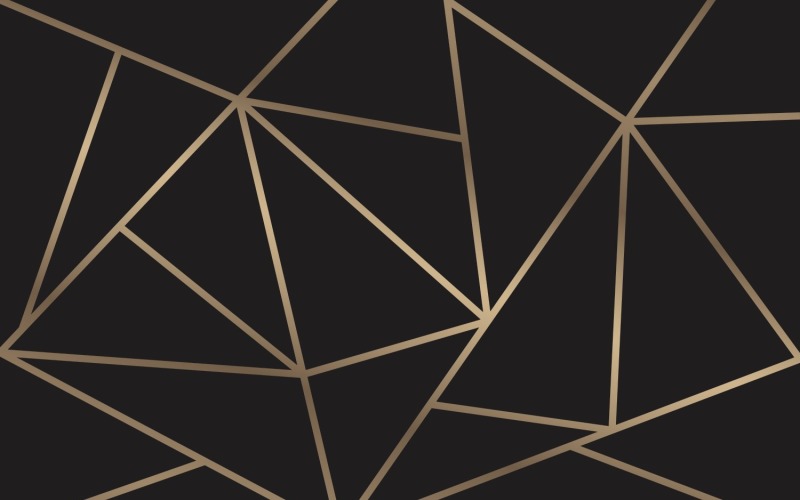 Papel pintado de mosaico moderno en oro rosa y negro