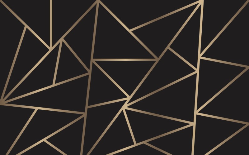 Plantilla de fondo mosaico dorado y negro