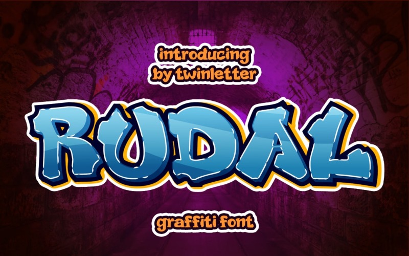 Rudal is een uniek graffiti-lettertype