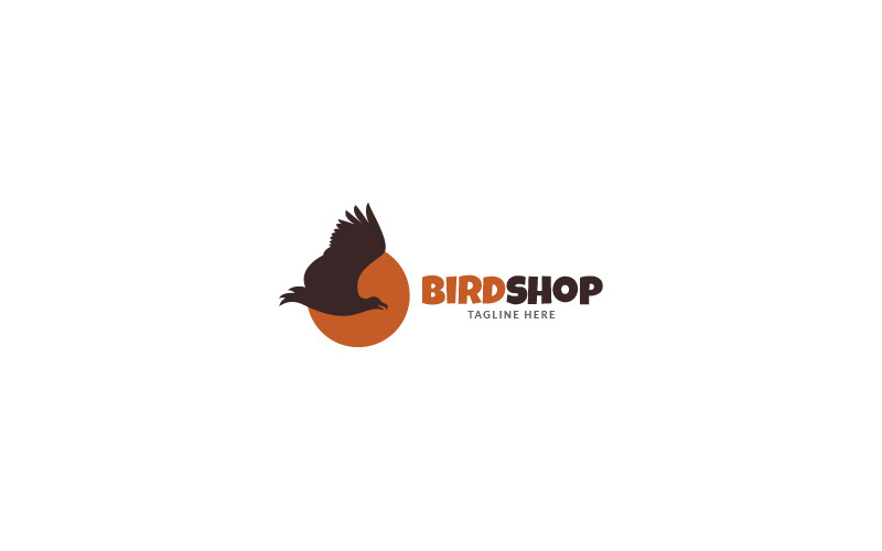 Шаблон оформления логотипа Bird Shop